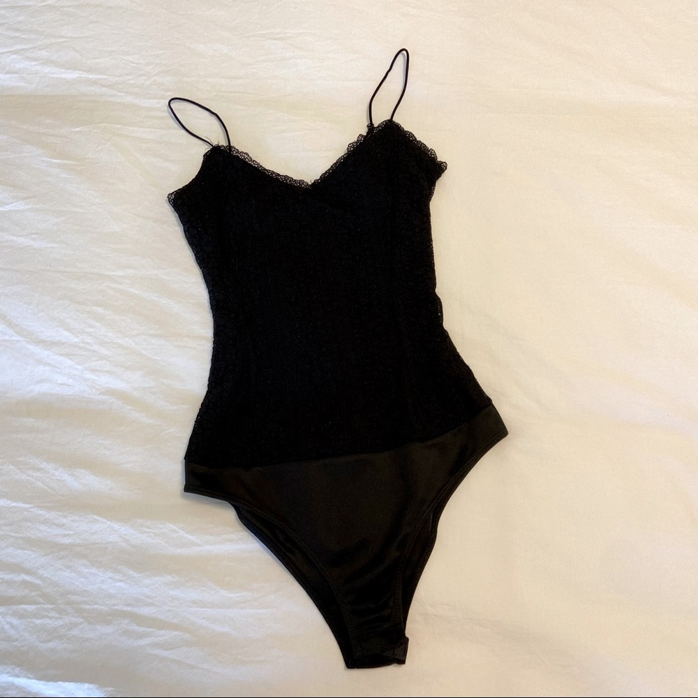 Black Lace Bodysuit Size Small